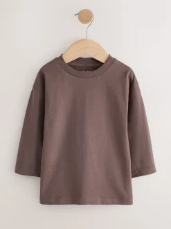 Multi-blauw - Set van 5 T-shirts met lange mouwen (3 mnd-7 jr)