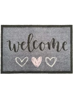My Mat Welcome Hearts Mat