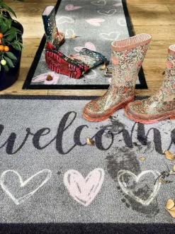 My Mat Welcome Hearts Mat