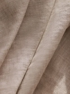 N. Premium Collection 100% linnen gevoerde gordijnen met plooiband