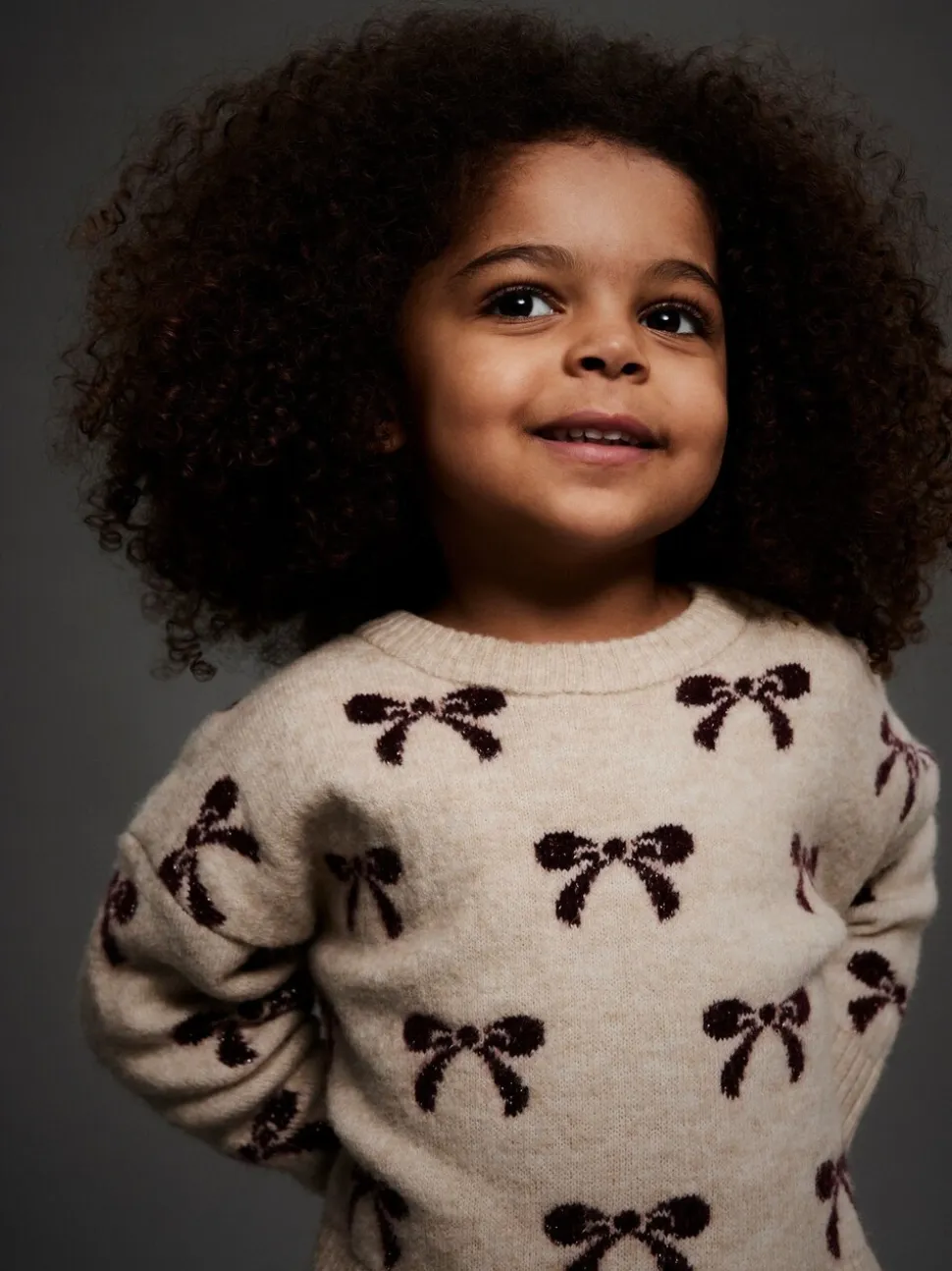 Name It Bow Detail Knitted Jumper