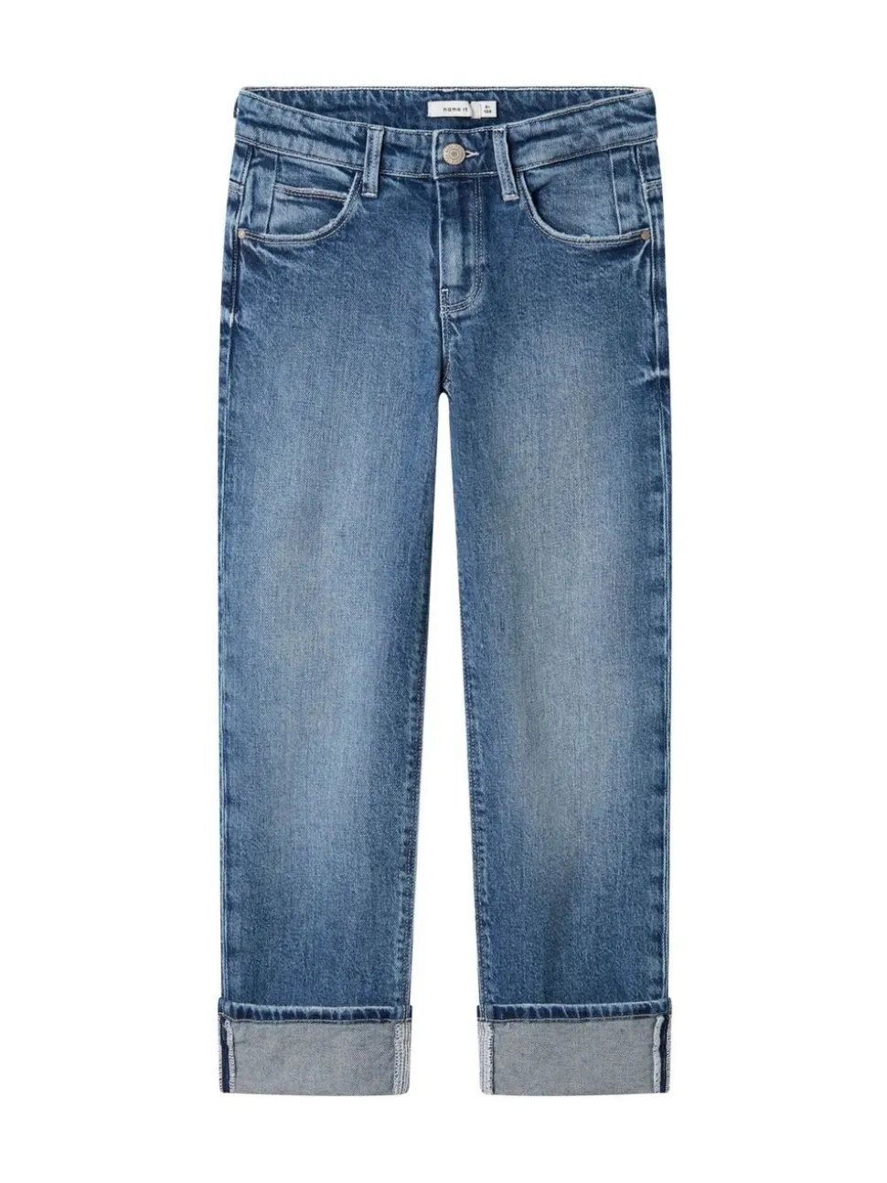Name It Straight Leg Fold Up Jeans