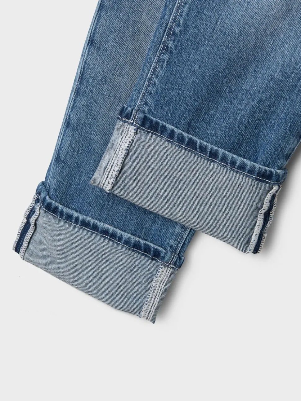 Name It Straight Leg Fold Up Jeans
