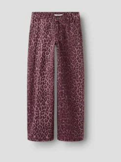 Name It Wide Leg Leopard Jeans