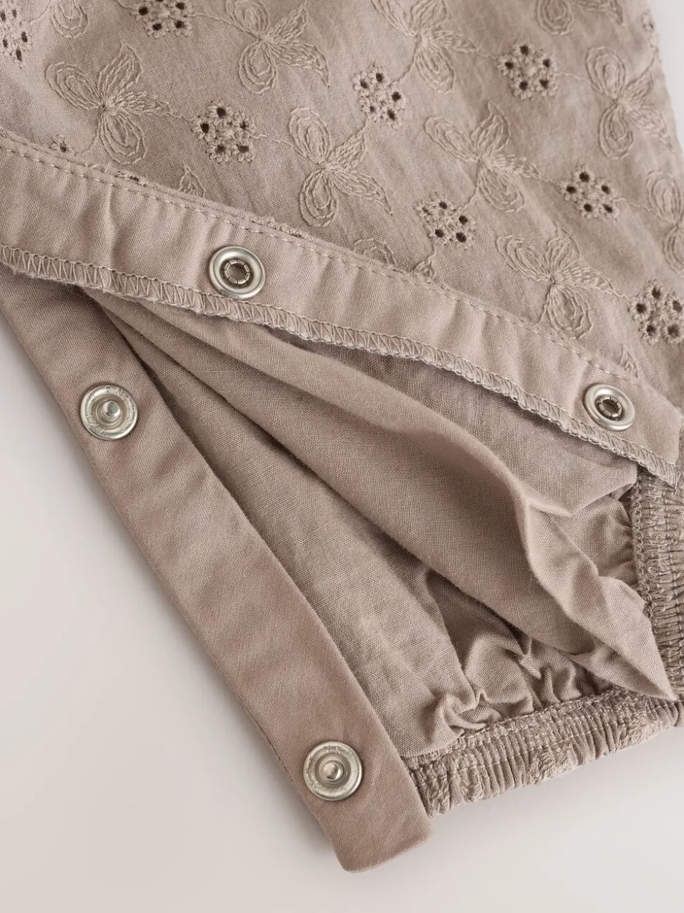 Naturel Broderie - Baby tuinbroek en bodysuit 2 -delige set (0mnd -2jr)