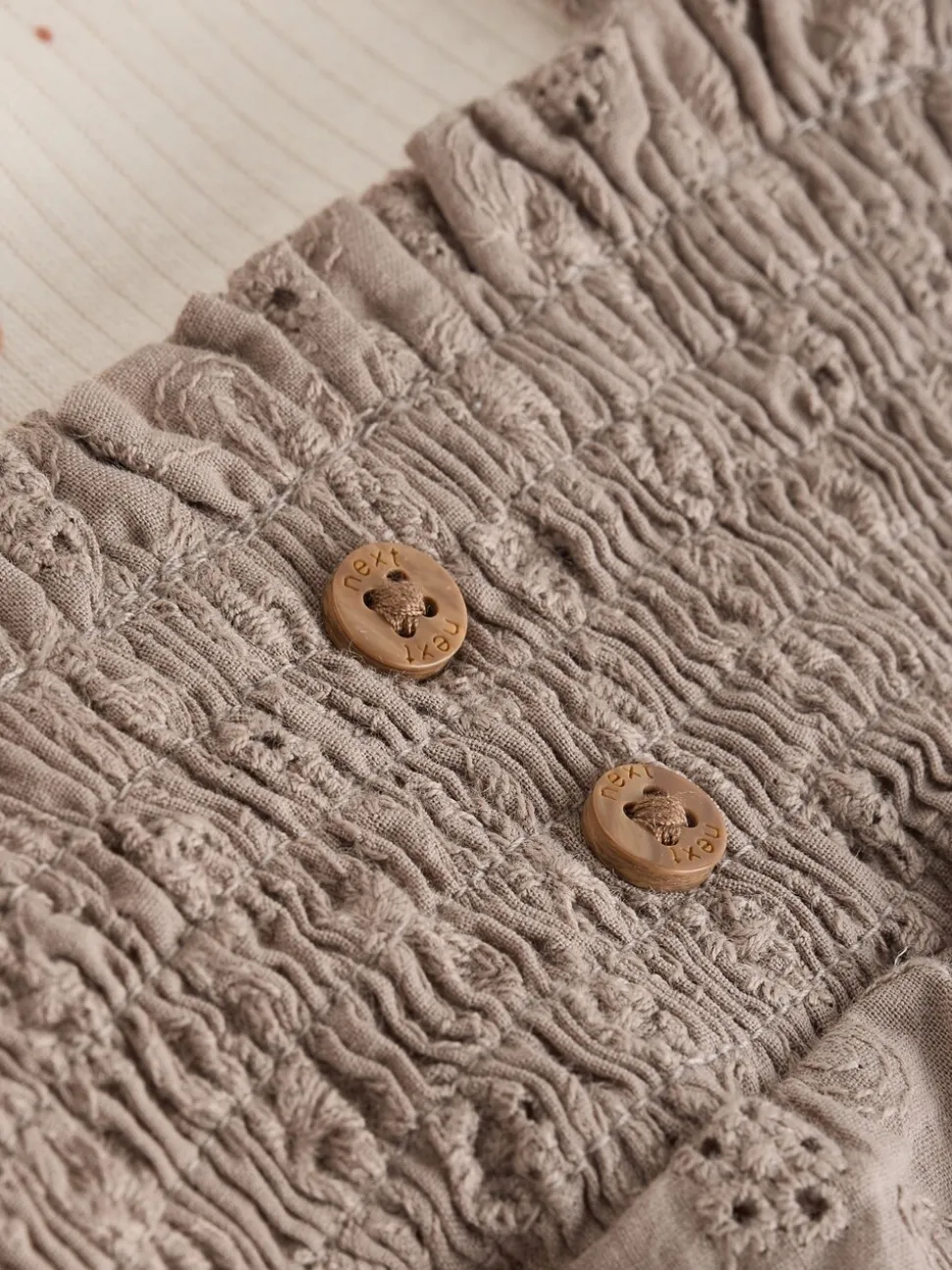 Naturel Broderie - Baby tuinbroek en bodysuit 2 -delige set (0mnd -2jr)