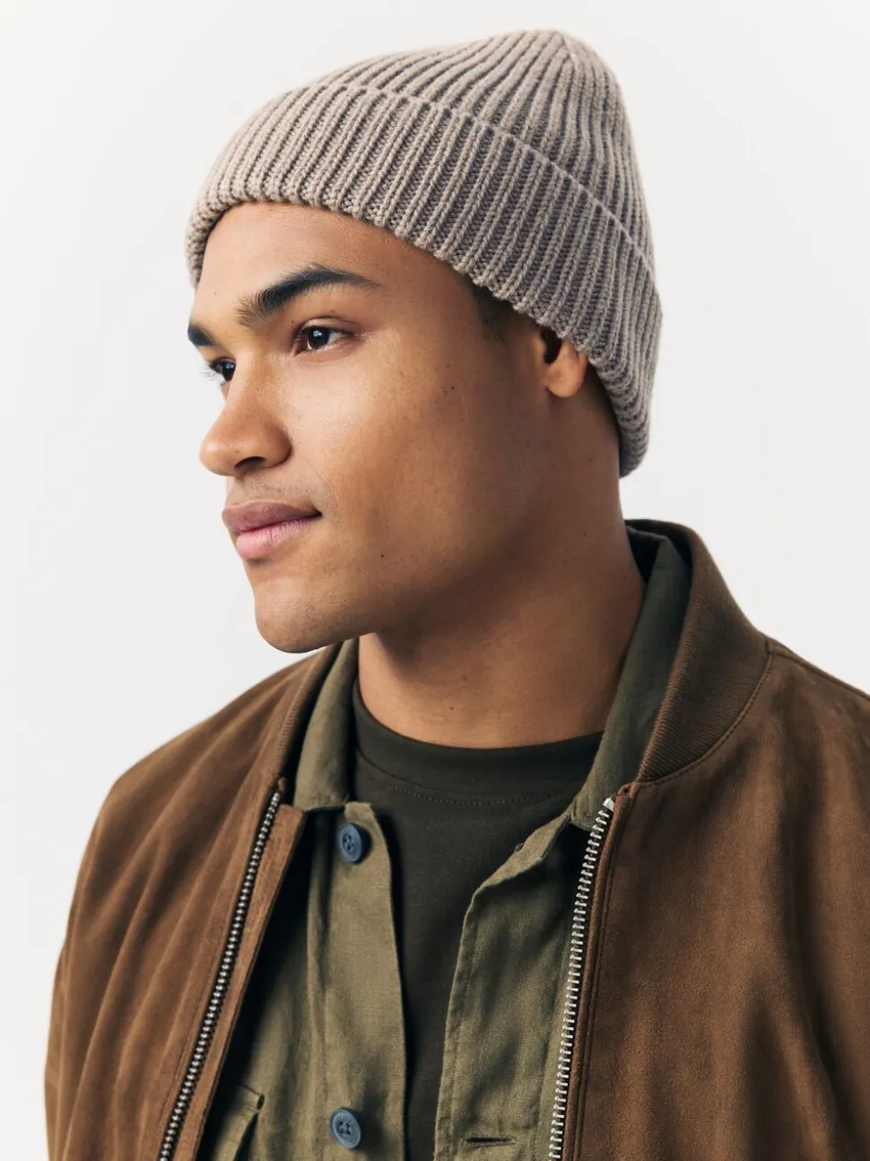 Naturel bruin - Beanie-muts