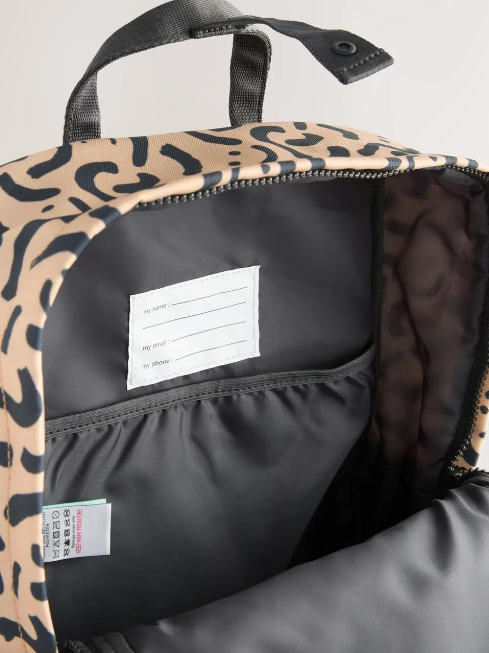 Naturel camouflage met smiley - Rugzak