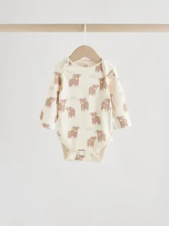 Naturel Hamish - Verpakking van 3 rompertjes met lange mouwen