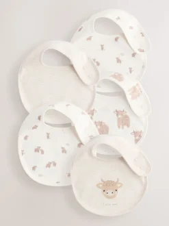 Naturel Hamish - Verpakking met 5 babyslabbetjes