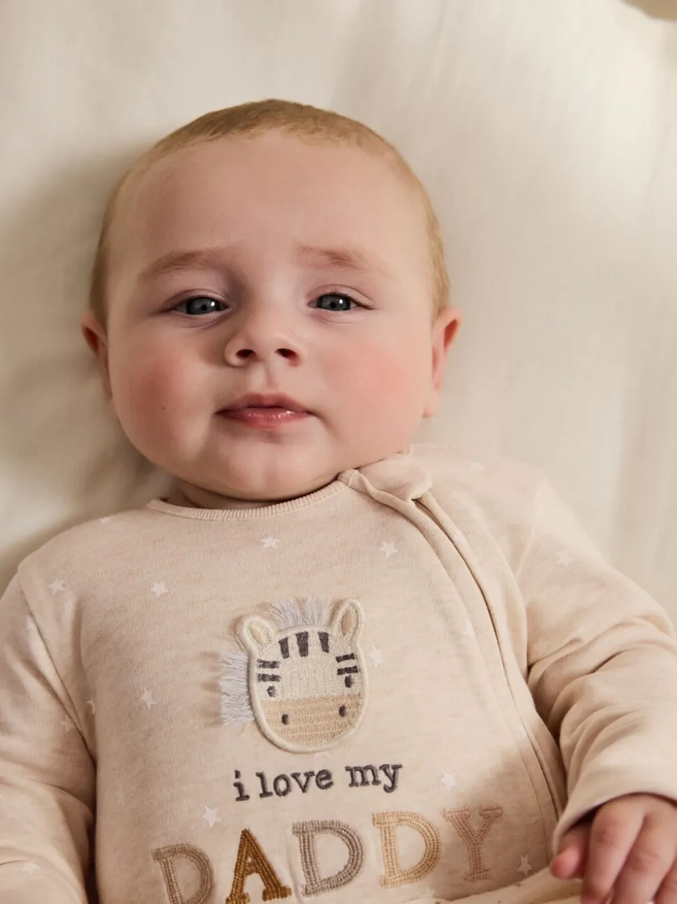 Naturel I Love My Daddy - Babypyjama met tweewegrits (0-18mnd)