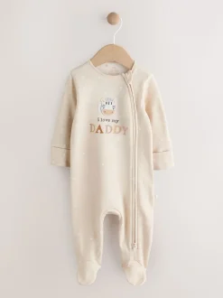 Naturel I Love My Daddy - Babypyjama met tweewegrits (0-18mnd)