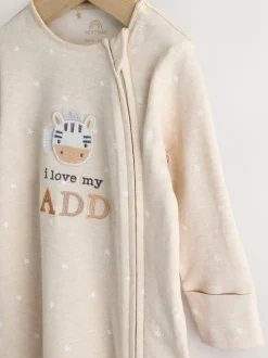 Naturel I Love My Daddy - Babypyjama met tweewegrits (0-18mnd)