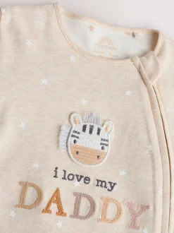 Naturel I Love My Daddy - Babypyjama met tweewegrits (0-18mnd)