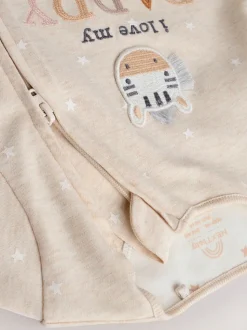 Naturel I Love My Daddy - Babypyjama met tweewegrits (0-18mnd)