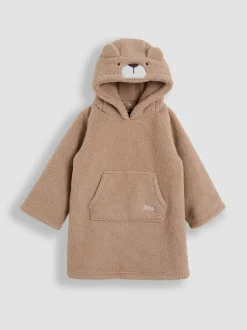 Naturel met beer - JoJo Maman Bébé Cosy Hooded Blanket