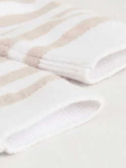 Naturel met strepen - Gebreide top- en leggingset (0 mnd - 2 jr)
