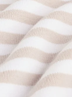 Naturel met strepen - Gebreide top- en leggingset (0 mnd - 2 jr)