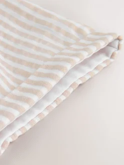 Naturel met strepen - Geweven bretelbroeken en bodysuit babyset (0mnd -2jr)