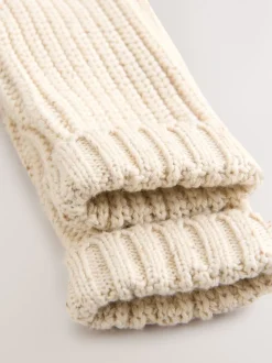 Naturel Milk Club - Grofgebreid babyvestje met borduursel