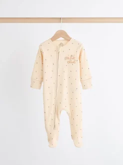 Naturel Milk Club - Set van 3 babyslaapzakjes met tweewegrits van 100% katoen (0 mnd - 2 jr)