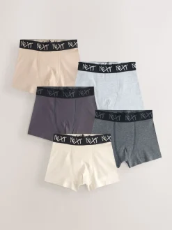 Naturel Multicolor - Verpakking van 5 boxers (2-16jr)