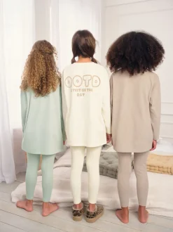 Naturel slogan - Legging pyjama's verpakking van 3 (3 - 16 jr)