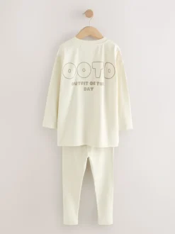 Naturel slogan - Legging pyjama's verpakking van 3 (3 - 16 jr)