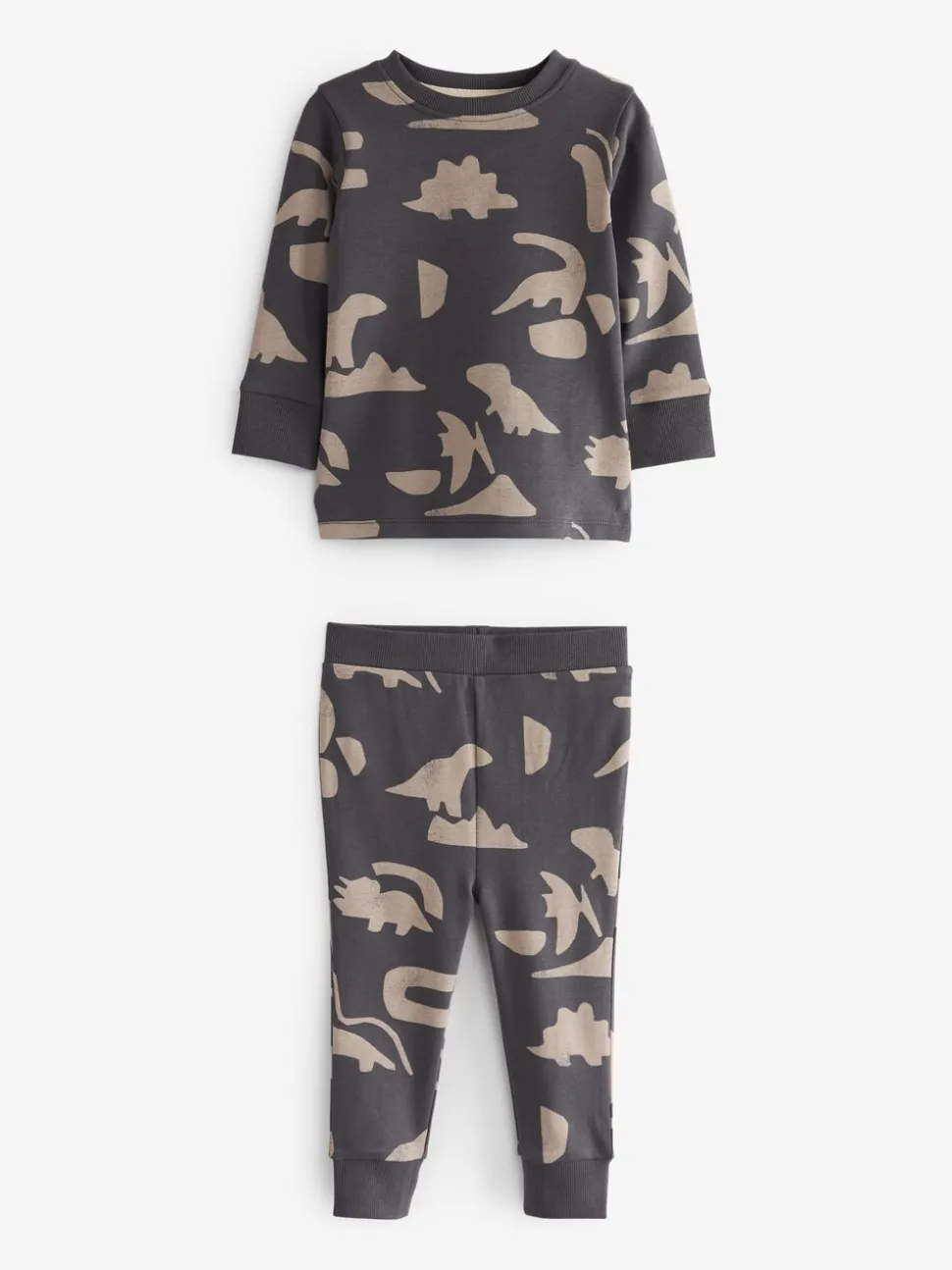 Naturel/zwart dinosaurus - Verpakking van 3 knusse pyjama's (9 mnd-10 jr)
