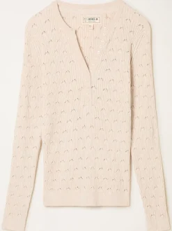 Natuurlijk - FatFace Knitted Button Front Henley