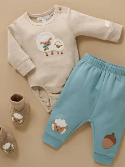 Natuurlijk - Purebaby Appliqué Bodysuit