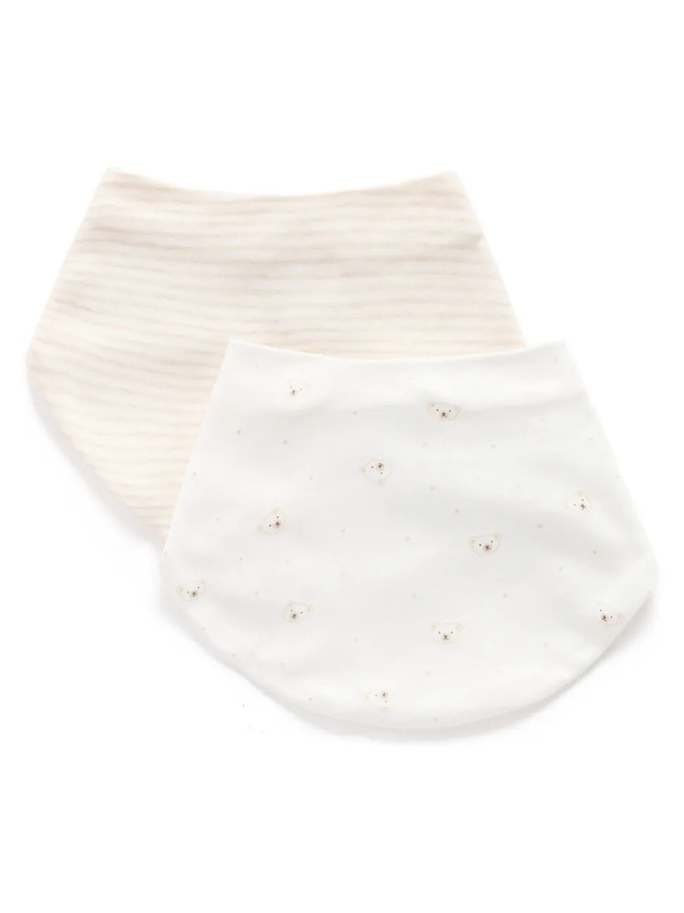Natuurlijk - Purebaby Essential Dribble Bibs 2 Pack