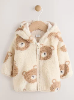Natuurlijk berengezicht - Fleece Jack met ritssluiting (0mnd-2jr)