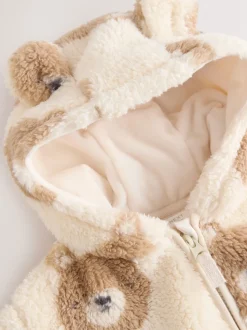 Natuurlijk berengezicht - Fleece Jack met ritssluiting (0mnd-2jr)