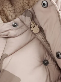 Natuurlijk ster all-over print. - Baby pufferjack (0mnd -2jr)