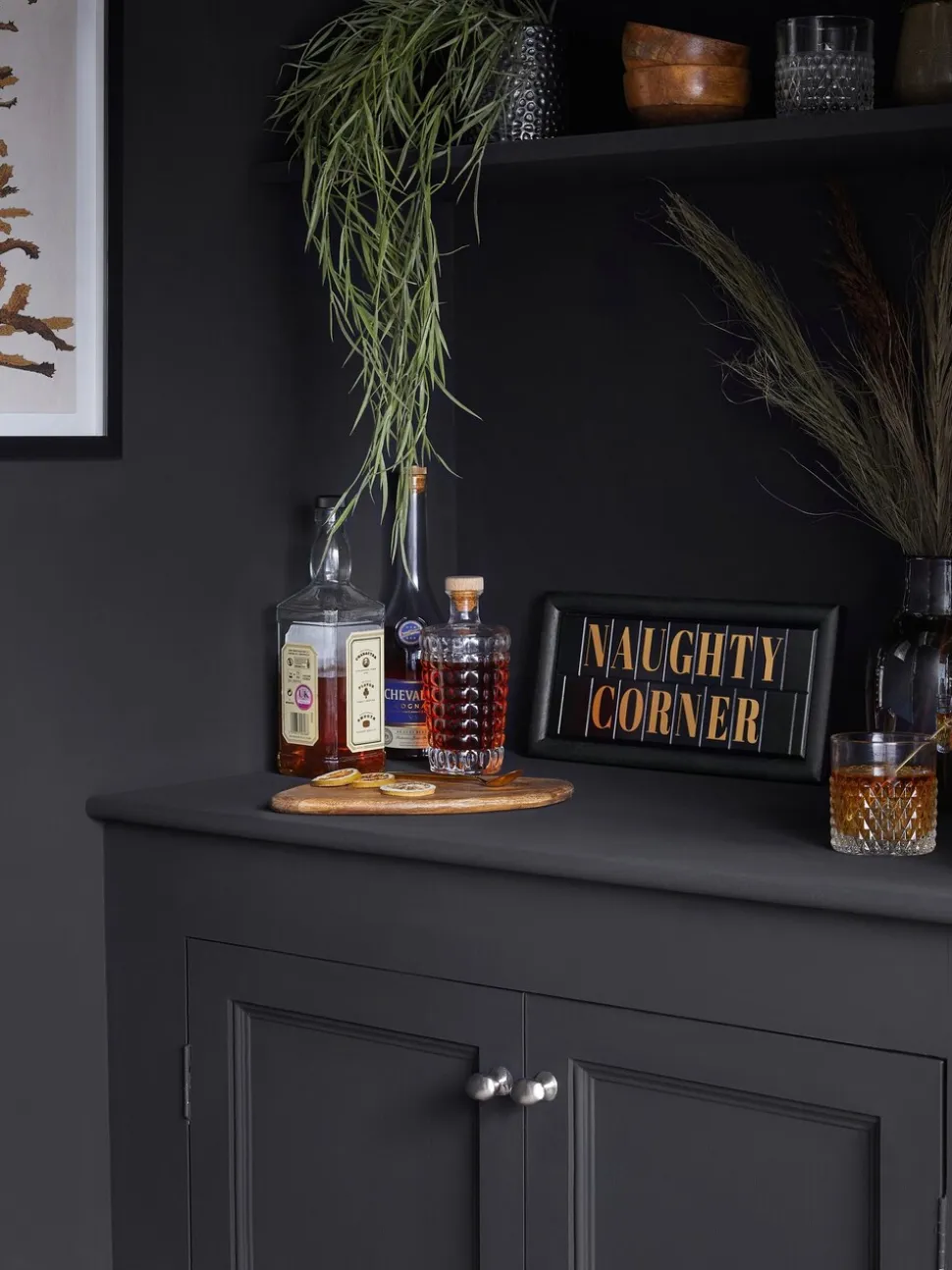 Naughty Corner slogan wanddecoratie