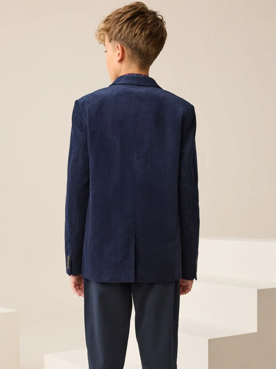 Navy Blue Corduroy - Blazer (3-16yrs)