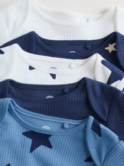 Navy Star - Set van 5 rompertjes met lange mouwen