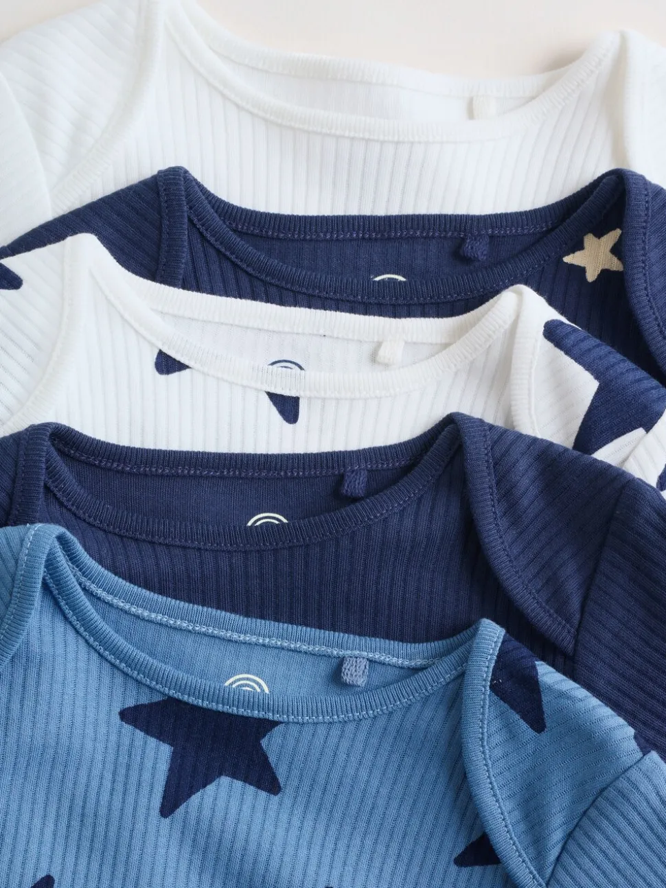 Navy Star - Set van 5 rompertjes met lange mouwen