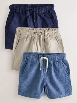 Navy/Stone/Chambray Blue - Verpakking van 3 pull-on broekjes (3mnd -7jr)