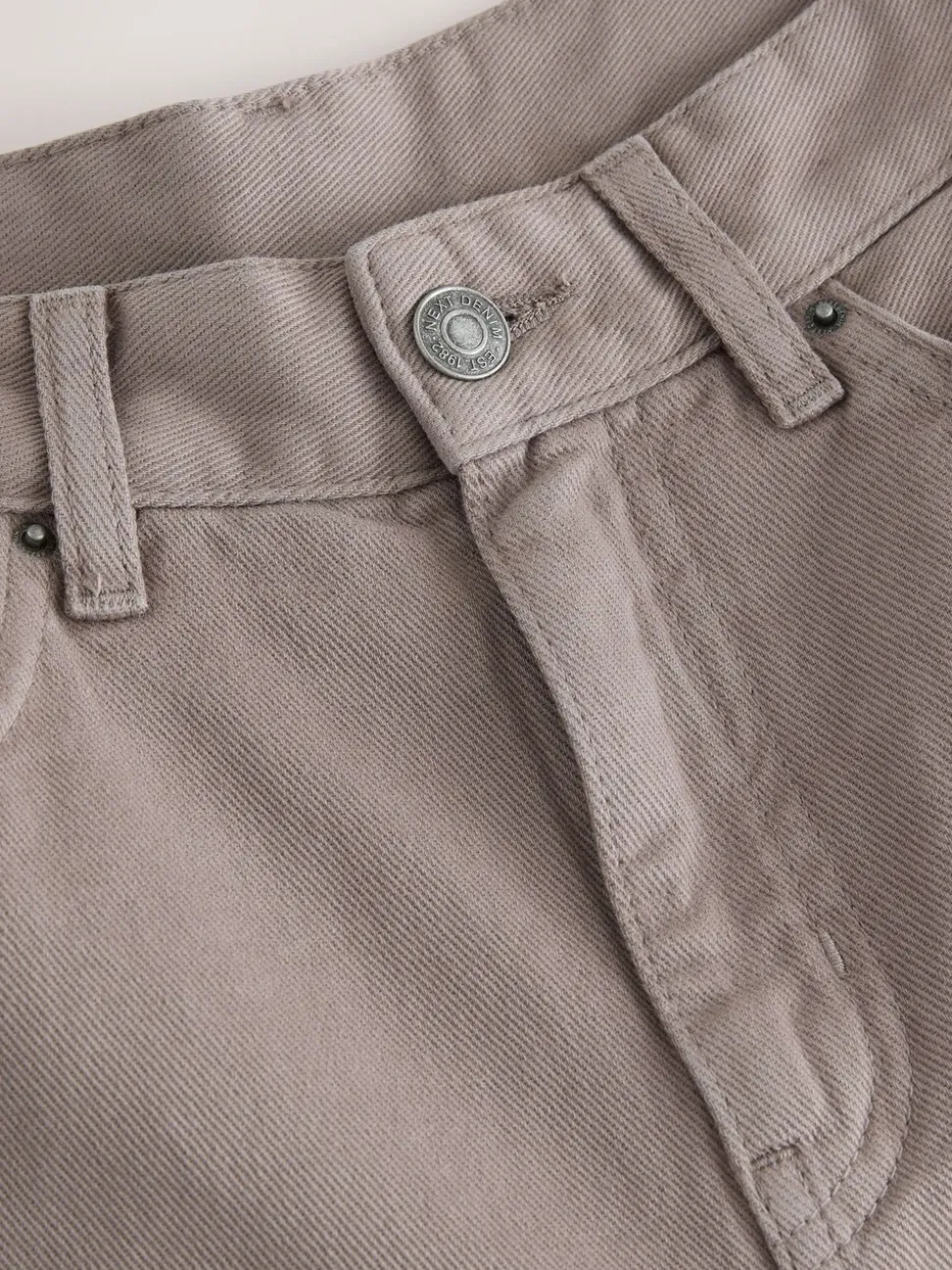 Nertsgrijs/bruin - Palazzo-jeans met hoge taille en wijde pijpen
