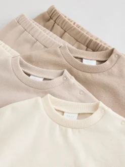Neutraal - Baby Sweatshirt en Joggingbroeken Set 6 stuks (0mnd-3jaar)
