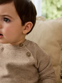 Neutraal - Babyset met gebreide trui en legging (0mnd-2jr)