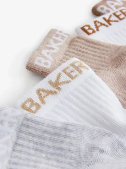 Neutraal - Baker by Ted Baker babysokken verpakking van 5