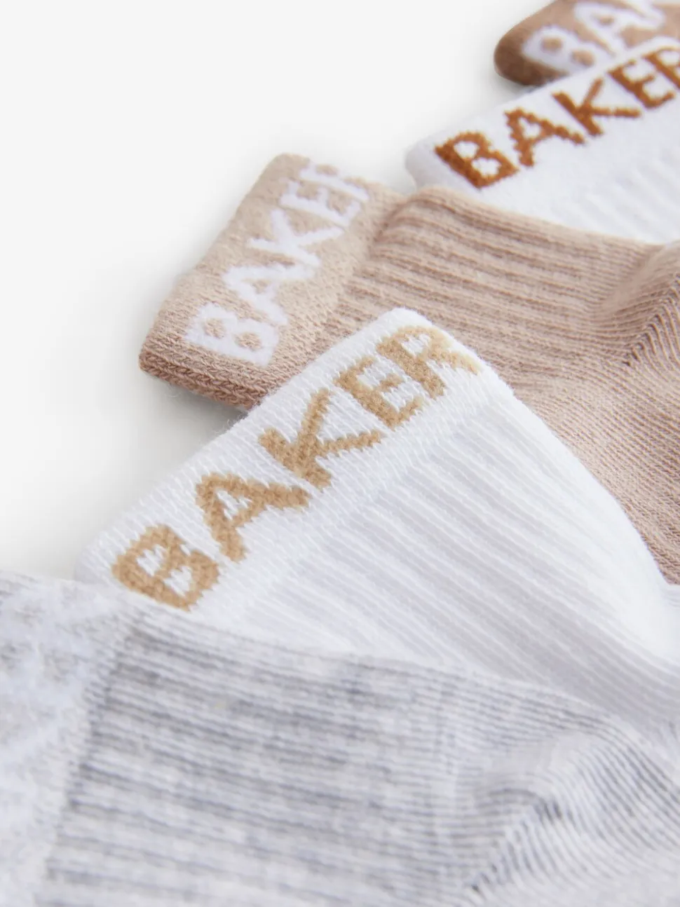 Neutraal - Baker by Ted Baker babysokken verpakking van 5
