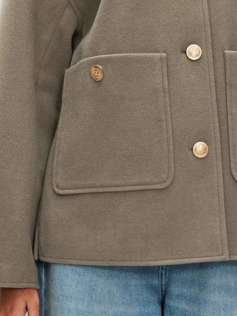 Neutraal - Brushed Collared Jacket