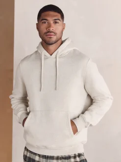 Neutraal - Check Bottoms Long Sleeve Hoodie Set