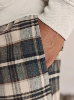 Neutraal - Check Bottoms Long Sleeve Hoodie Set