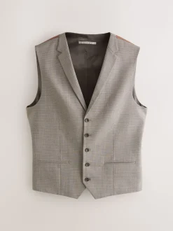 Neutraal - Contrast Fabric Detail Suit Waistcoat