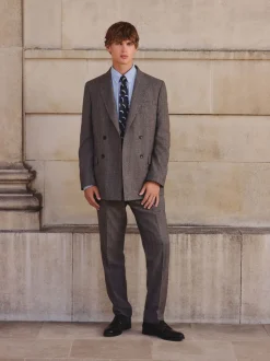 Neutraal - Double Breasted Merino Wool Blend Suit Jacket
